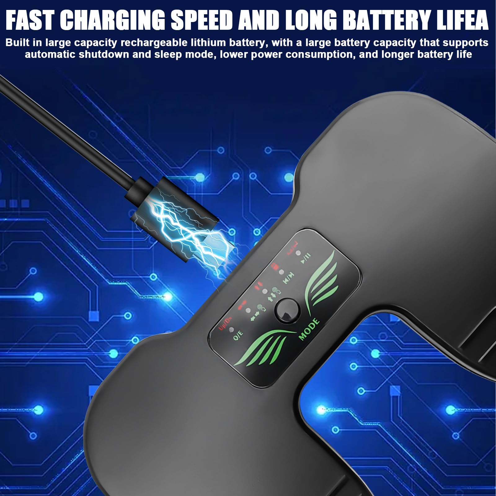 Pédale de gymnastique Bluetooth Page Turner sans fil - Interrupteur à pied multifonction - Rechargeable - Contrôleur de lecture de musique pour tablettes et smartphones - Noir