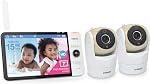 VTech VM919-2HD Baby Monitor, 7" 720p Screen, 2 Cameras, 360 Panoramic Viewing, 110 Wide-Angle View, Night Vision, Up to 1000ft Range, Secured Transmission No WiFi