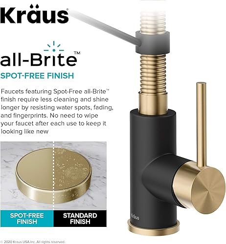 Miniatura 113 de Kraus KPF-1610SFSCH Bolden - Grifo de cocina comercial de 18 pulgadas con cabezal de pulverización extensible de doble función, acabado all-Brite