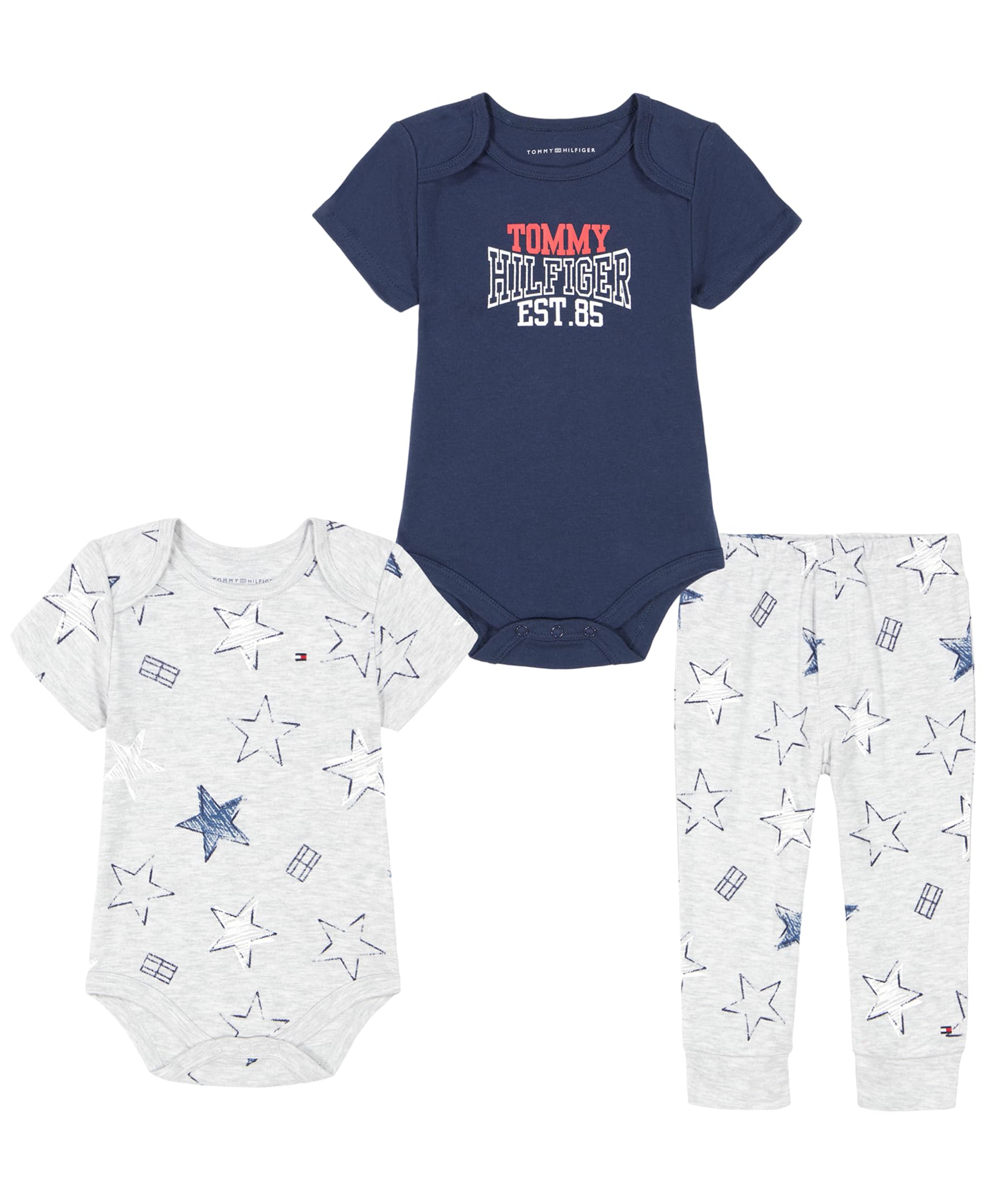 Tommy Hilfiger baby-boys 2 Creeper and Pant Set