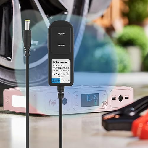 Miniatura 6 de ANTOBLE Cargador compatible con Halo Bolt 58830 Cable de alimentación 44400 57720 1201 ACDC Air Compact Wireless Car Power Supply Jump Starter Cable