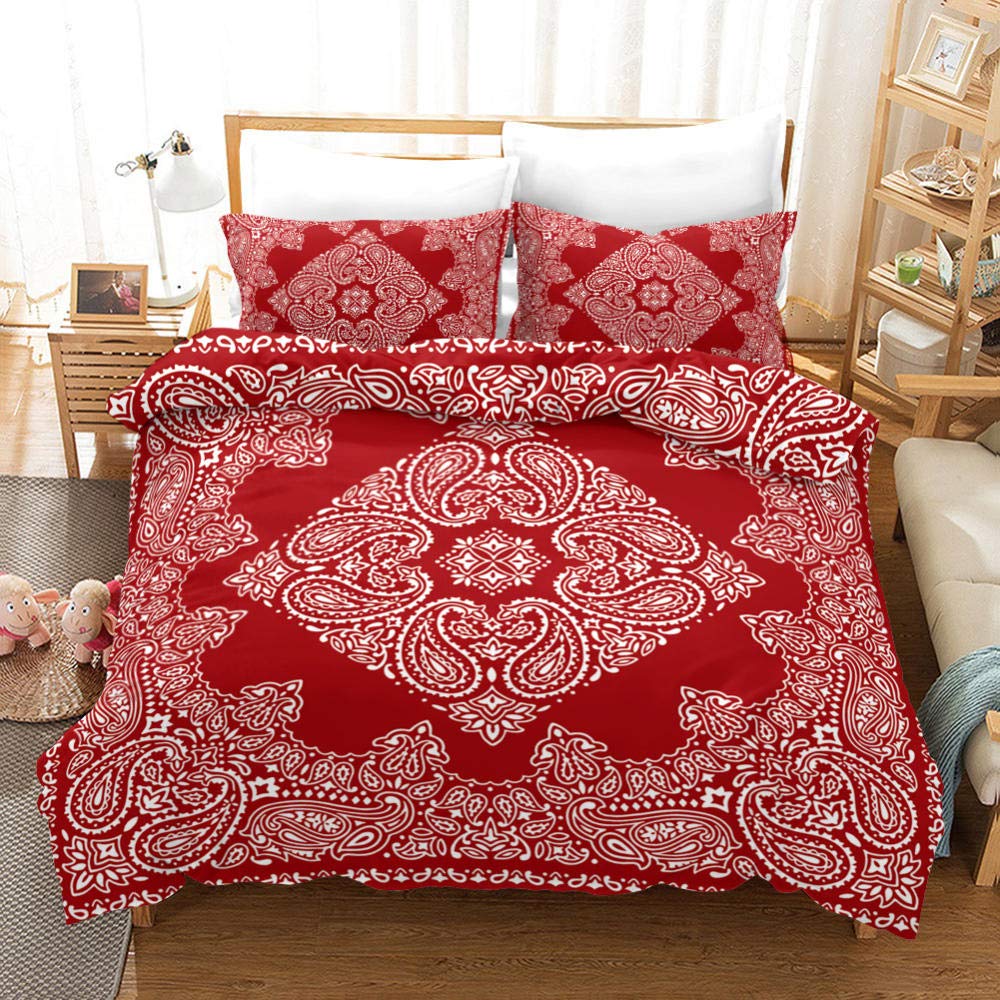 Housse de couette anti-allergique en microfibre douce pour grand lit d'adulte