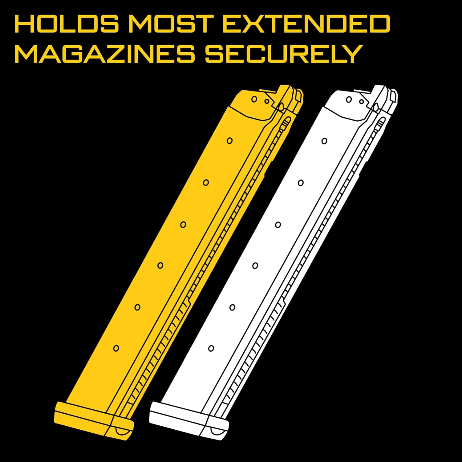High Speed Gear - GEN 2 Extended Pistol Taco MOLLE Mag Pouch, Police Gear & Military Gear, Tactical Magazine Pouch for Professionals