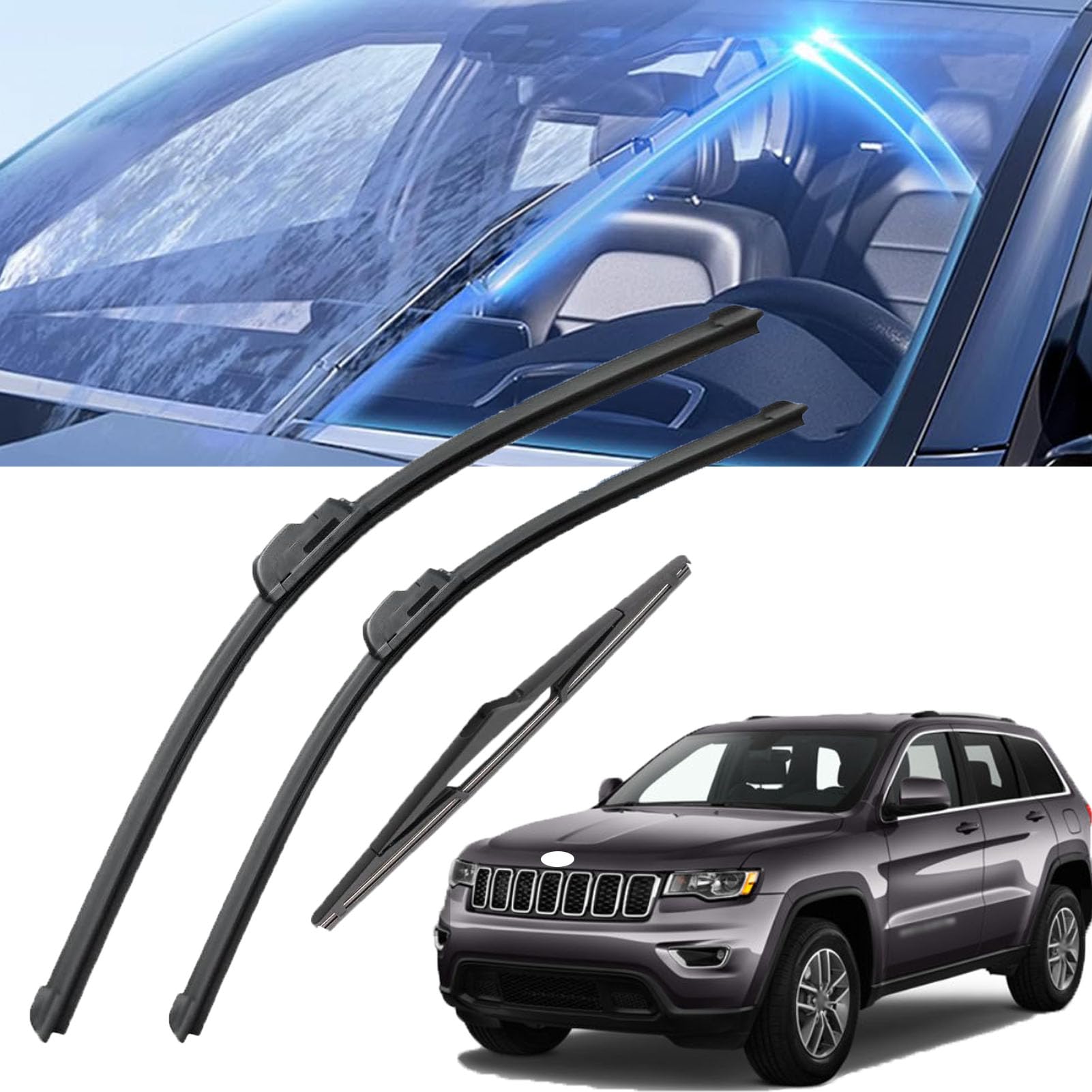 Balais d'essuie-glace Jeep Grand Cherokee 22 21 11 pouces accessoires pluie