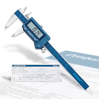Dasqua 6/150mm IP67 Absolute Origin Digital Caliper, Stainless Steel, Accuracy 0.001/0.02mm, Resolution 0.0005"/0.01mm/1/128, Water/Coolant/Dust Protection, in/mm/Fraction Conversion