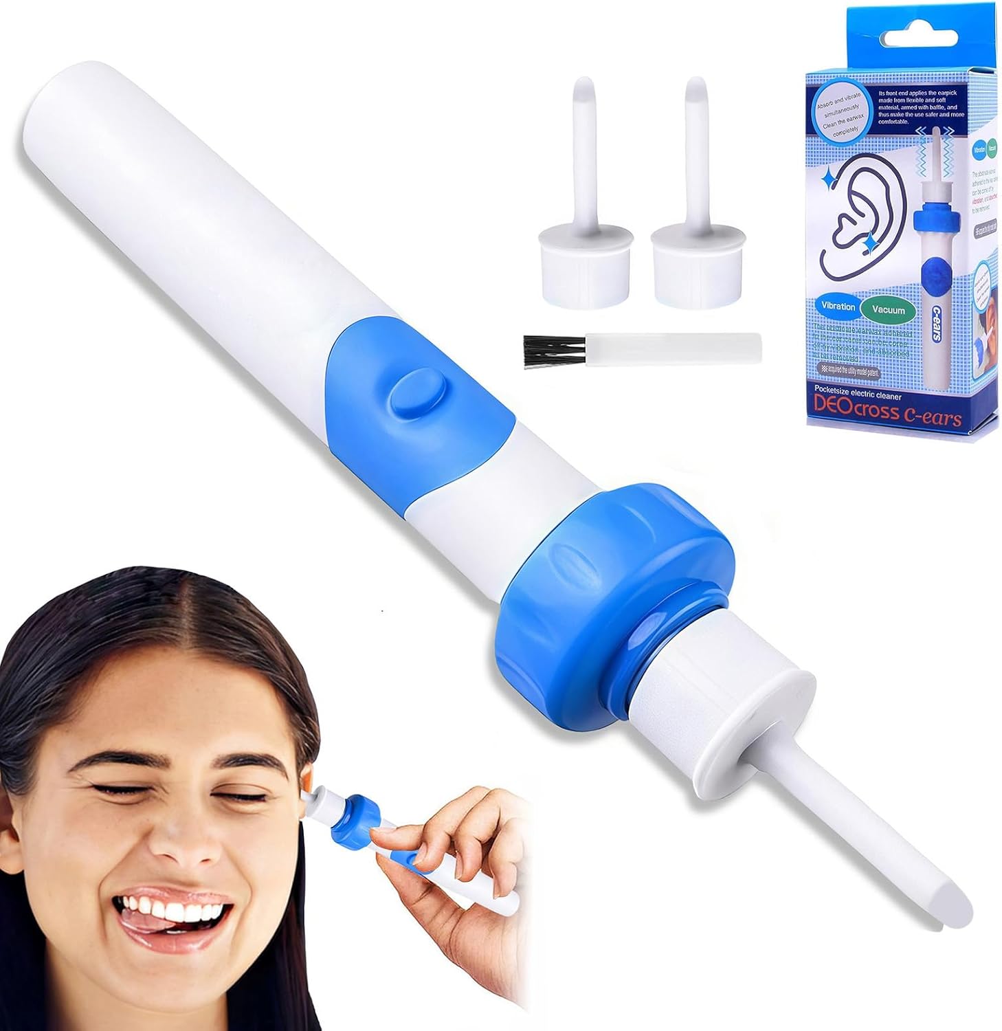 Product image of Ohrenschmalz Entferner, Oroclear Earwax Sucker Ohrenreiniger, Sicheres und Weiches Silikon Ear Cleaning kit mit 2 abwaschbaren Ersatzköpfen, Geeignet für Kinder und Menschen