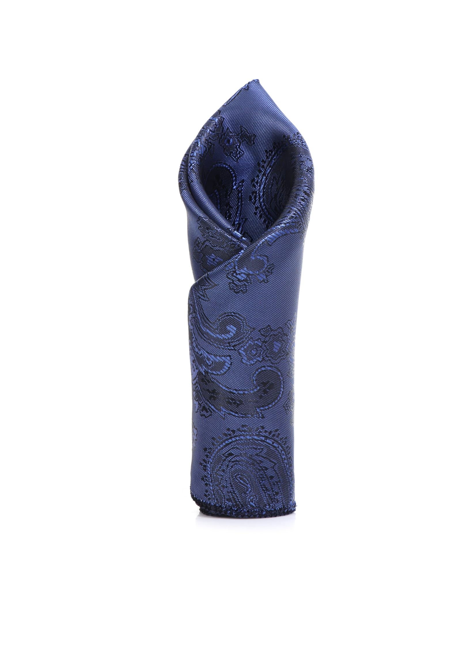 Random Stripe Premium Paisley Pocket Square for Men – 16 Colors Designer Suit Hanky for Wedding, Party & Formal Wear-image-27