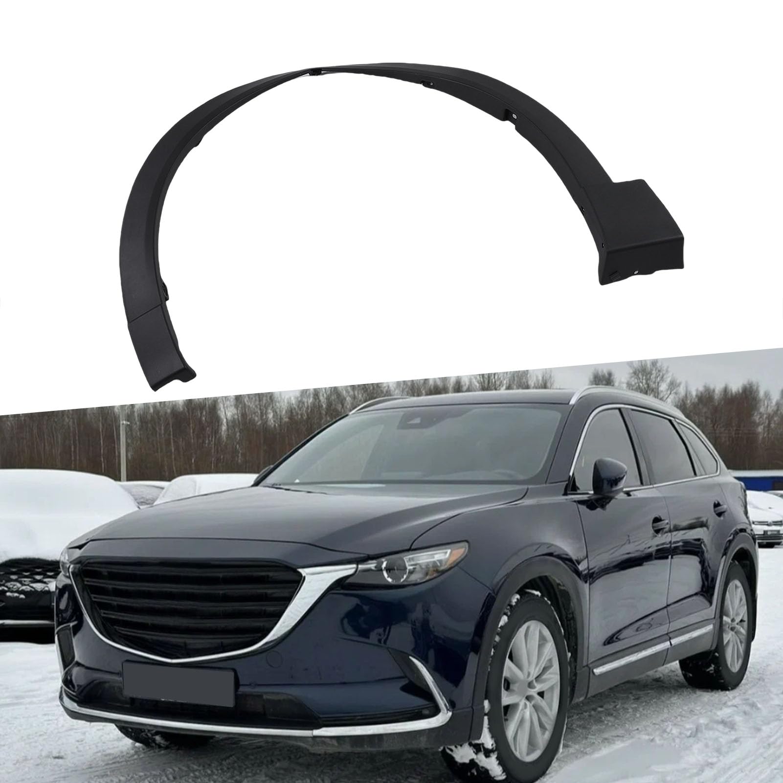LiebeWH Listwa Wykończeniowa Lewego Przedniego Błotnika ABS Tapicerka Nadkola TK4851W30D Bezpośrednia Wymiana Styl Fabryczny Clip On Pasuje do CX 9 2016 2023 Strona Kierowcy