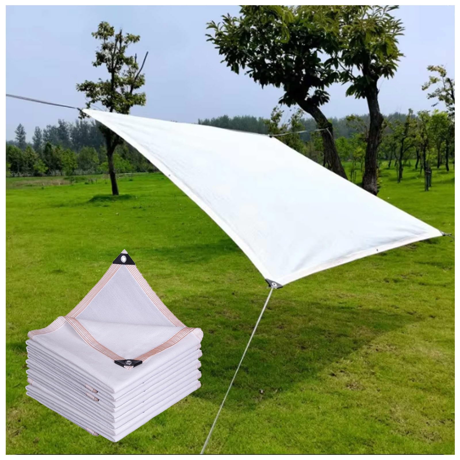 Filet d'ombrage 85% occultant 10x15m avec oeillets pour serre