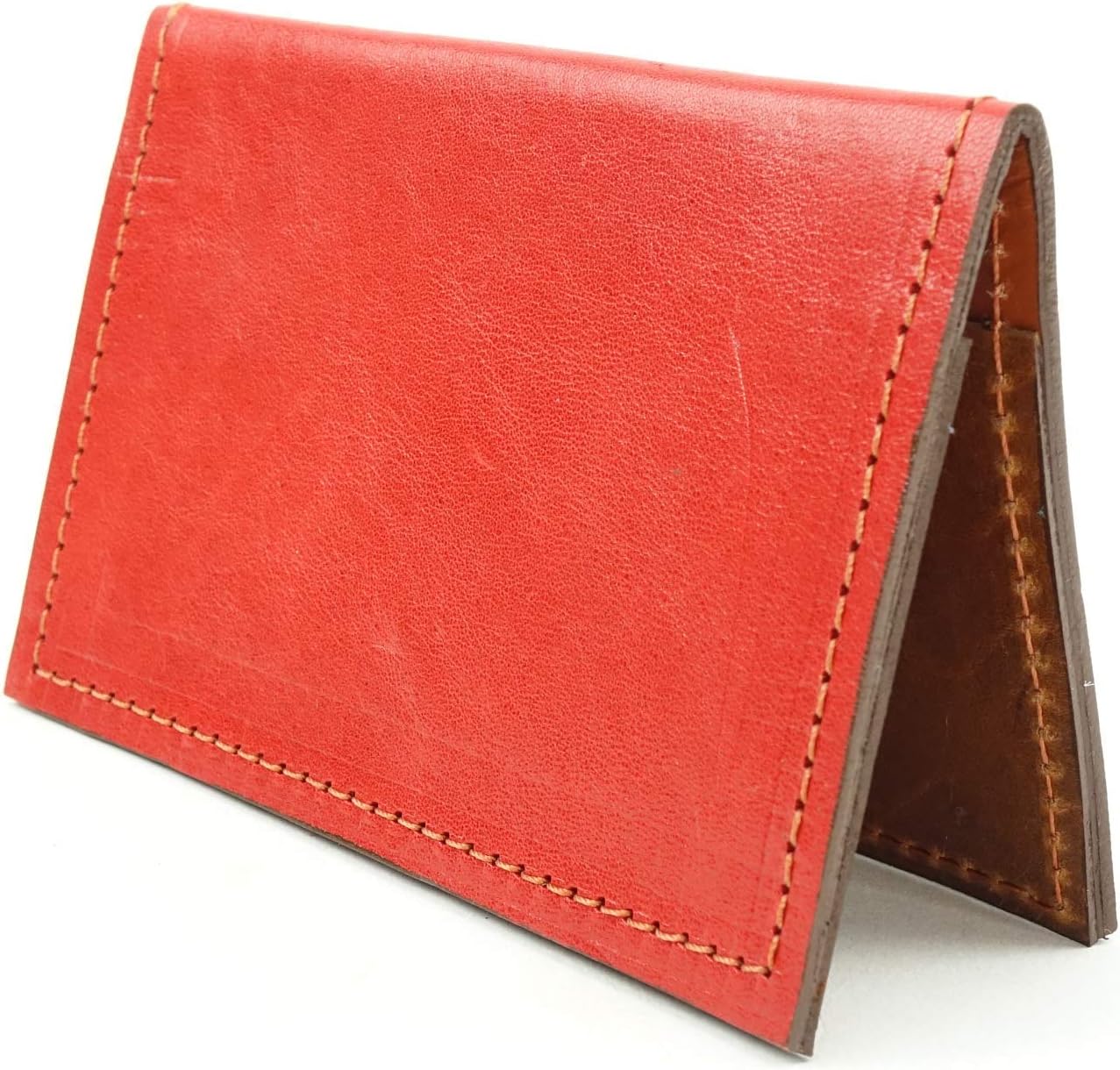 Julie MeyerMinimalist Wallet in Red Leather with RFID Blocking