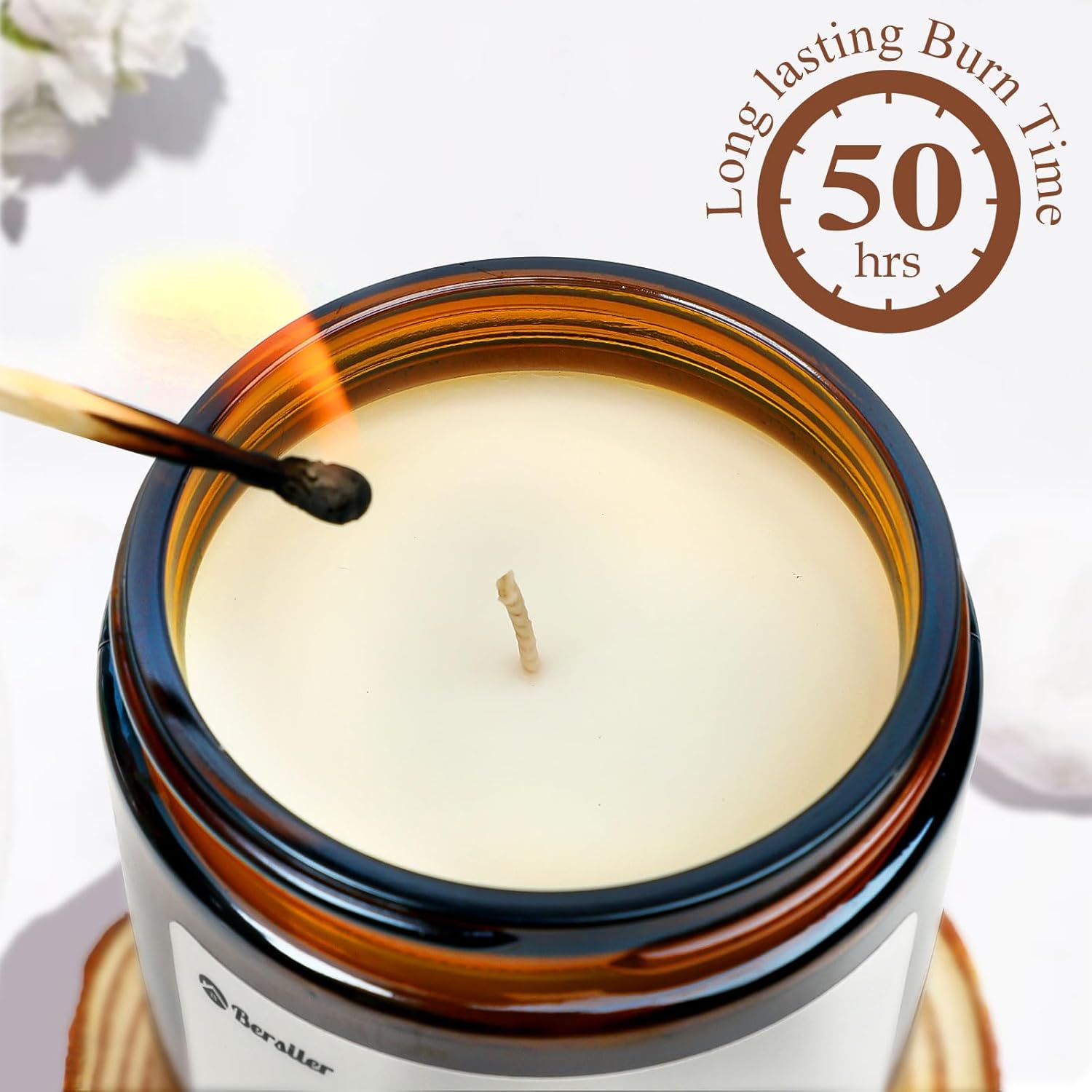 Gifts for Mom from Daughter or Son, Christmas Birthday Mothers Day Candles Gifts for Mom, Lavender Eucalyptus Aromatherapy Candle for Women Help with Stress Relief, 50 Hour Burn Time, 9 oz - Image 5