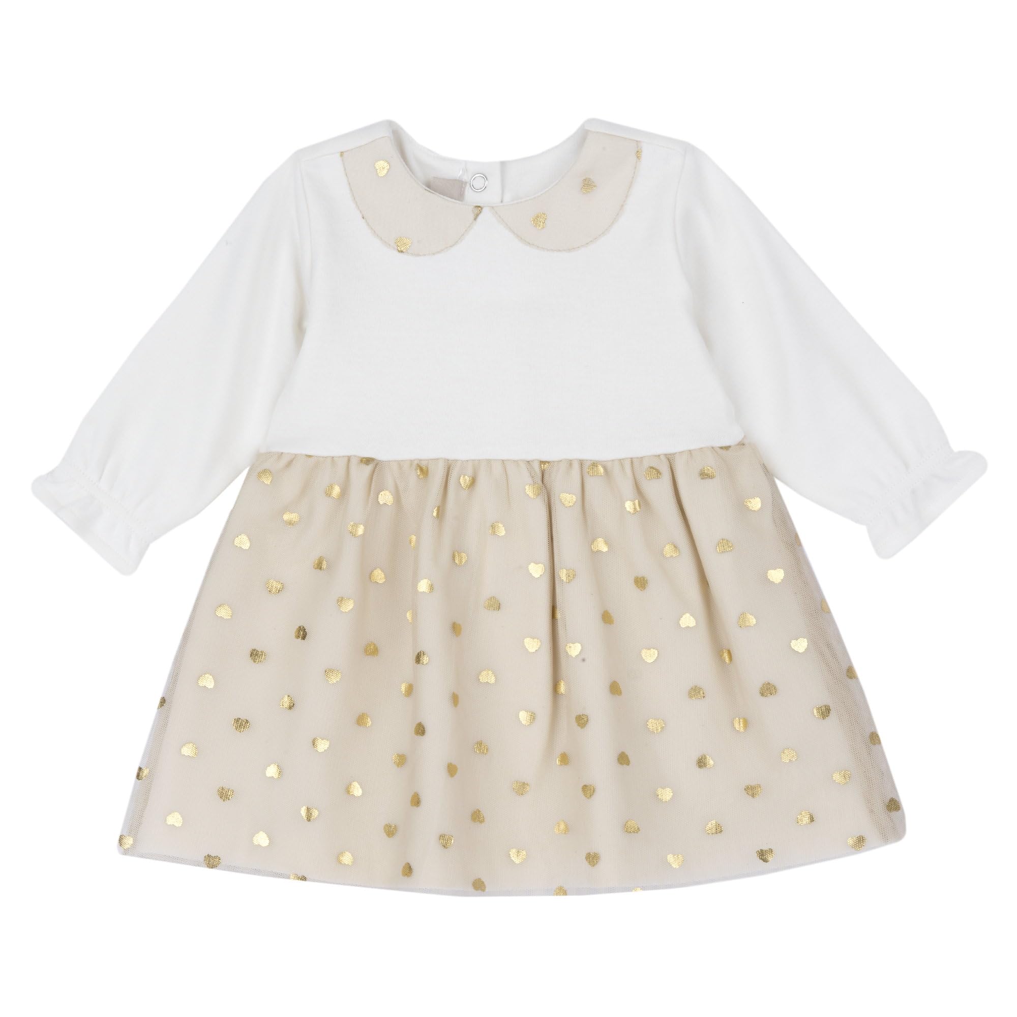 Chicco, Vestito Neonata a Maniche Lunghe, in Morbido Tessuto, Lavabile in Lavatrice, Abbigliamento Neonata 0-24 Mesi, Designed in Italy