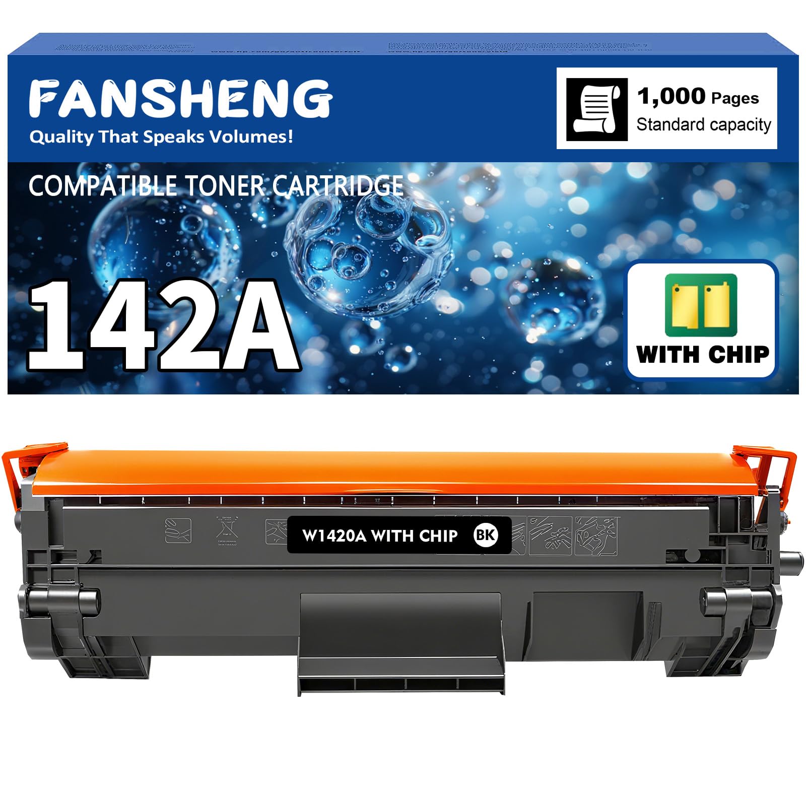 142A 1420A 【z chipem】 Toner 142X 1420X kompatybilny z H P do LaserJet MFP M140w M110w M139w / MFP M110 M139 M139 M140 drukarka 1000 stron W1420A W142A (1 czarny)