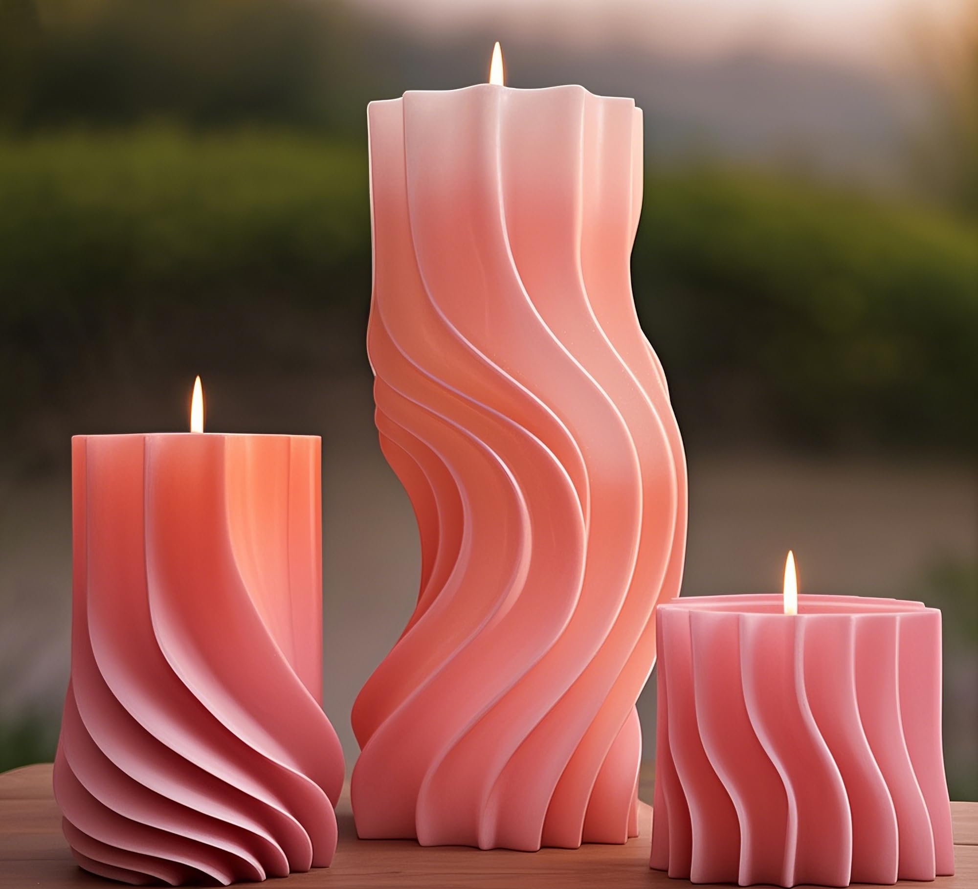 Zylinder-Kerzenformen, Formen para Velas, 3 Stück, Kerzenformen zur Kerzenherstellung, Stumpenkerzenform, Zylinderkerzenformen zur Herstellung von Kerzen (Zylinder)