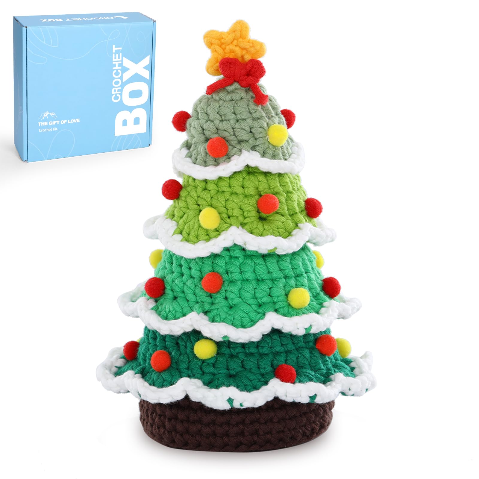 Beginner Crochet Christmas Tree Kit - FREE SHIPPING -1