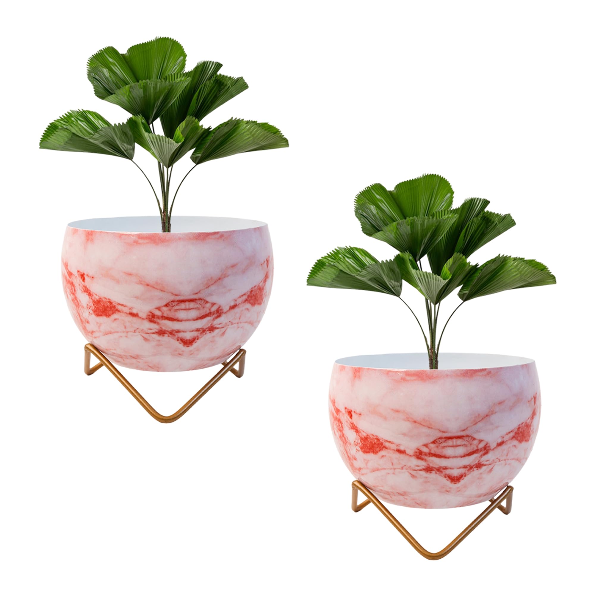 Metal Flower Vase Planter - Elegant Home Décor -14
