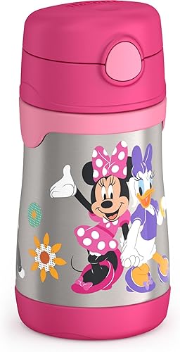 Miniatura 8 de THERMOS Botella de acero inoxidable con aislamiento al vacío de 10 onzas, Mickey Mouse