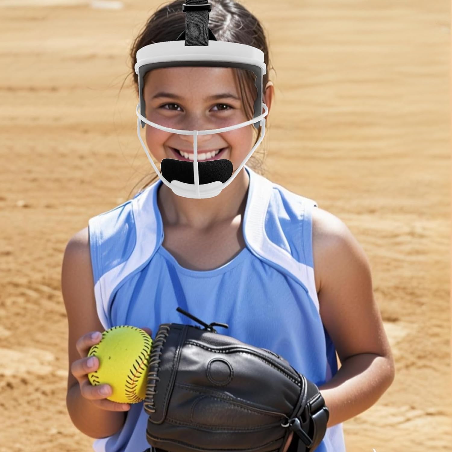 Face Mask Replacement Pads Compatible with Rip It,Softball Face Mask Pads Youth Compatible with Rip It,Chin Cup Replacement Pads,Black,3PCS - Image 5