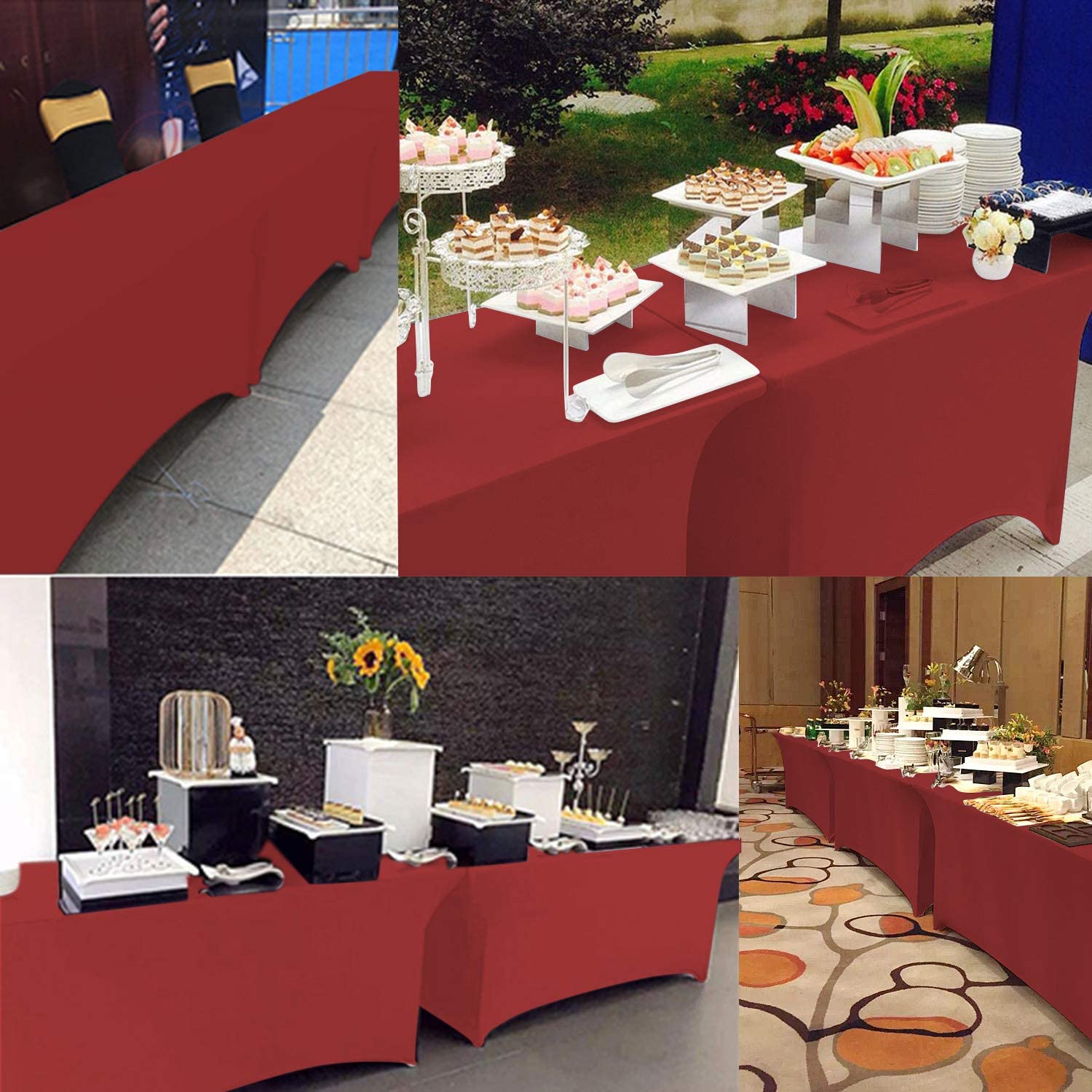 Reliancer Lot De 2 Nappes Rectangulaires En élasthanne De 1,2