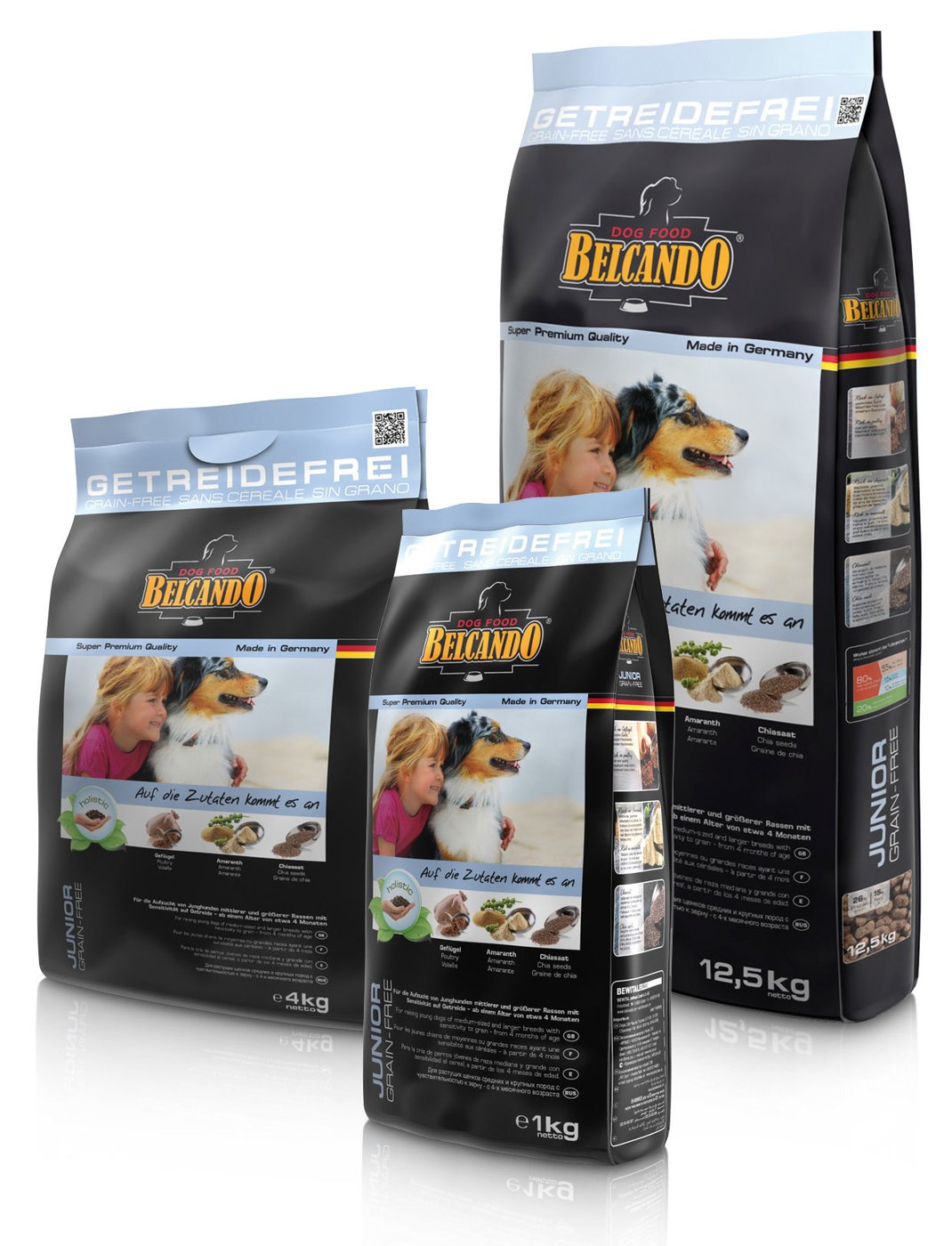 Belcando JUNIOR Grain-Free Hundefutter – 2x12,5 Kg Für Mittlere Rassen | Getreidefrei, Komplett Im Doppelpack