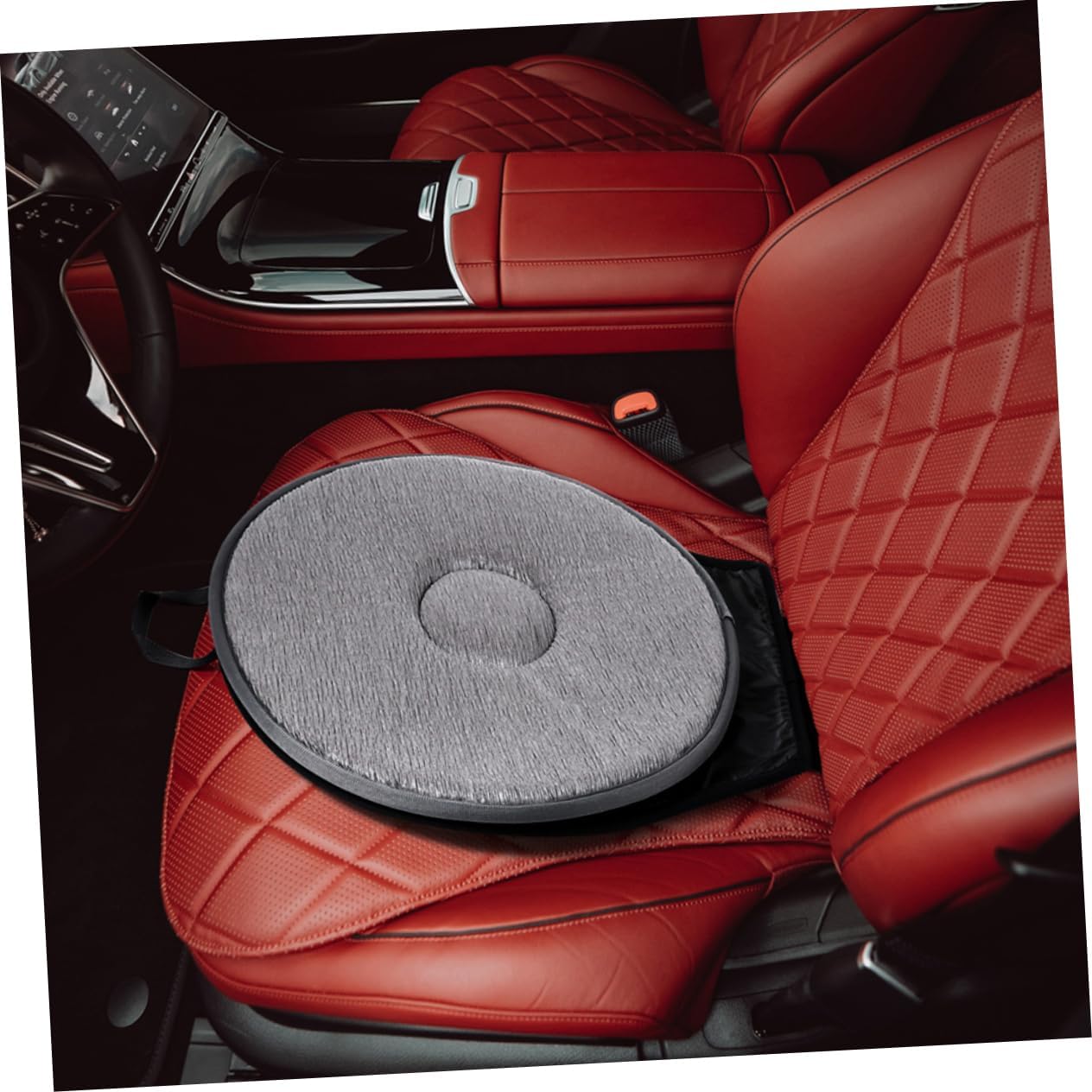 2pcs Rotating Car Seat Mats Car Seat Cushions for Driving Swivel Pads Nonslip Bottom Comfortable Polyester Eva Material