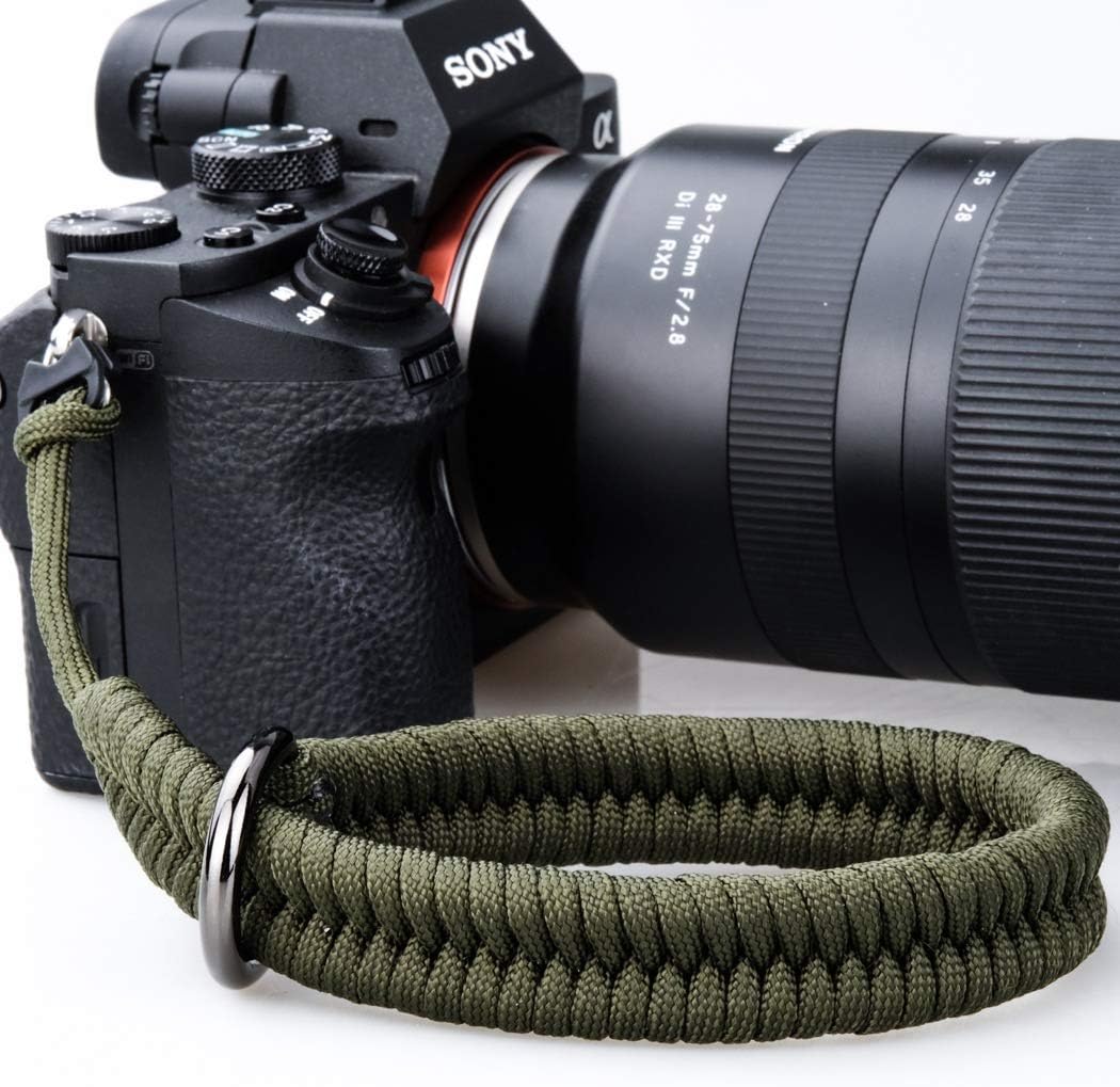 AQAREA Wrist Strap for DSLR/Mirrorless Camera, Quick Release Hand Strap with Safer Connector (Green)
