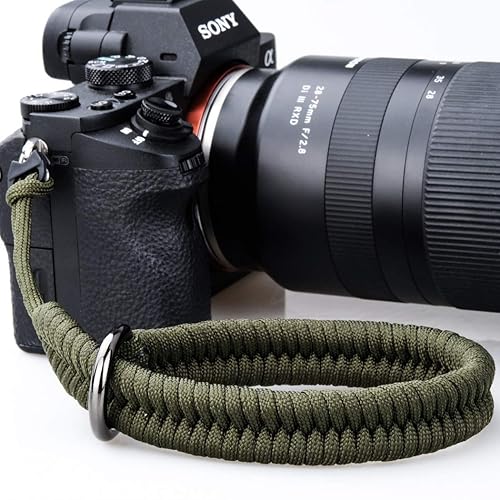 AQAREA Wrist Strap for DSLR/Mirrorless Camera, Quick Release Hand Strap with Safer Connector (Green) - Green