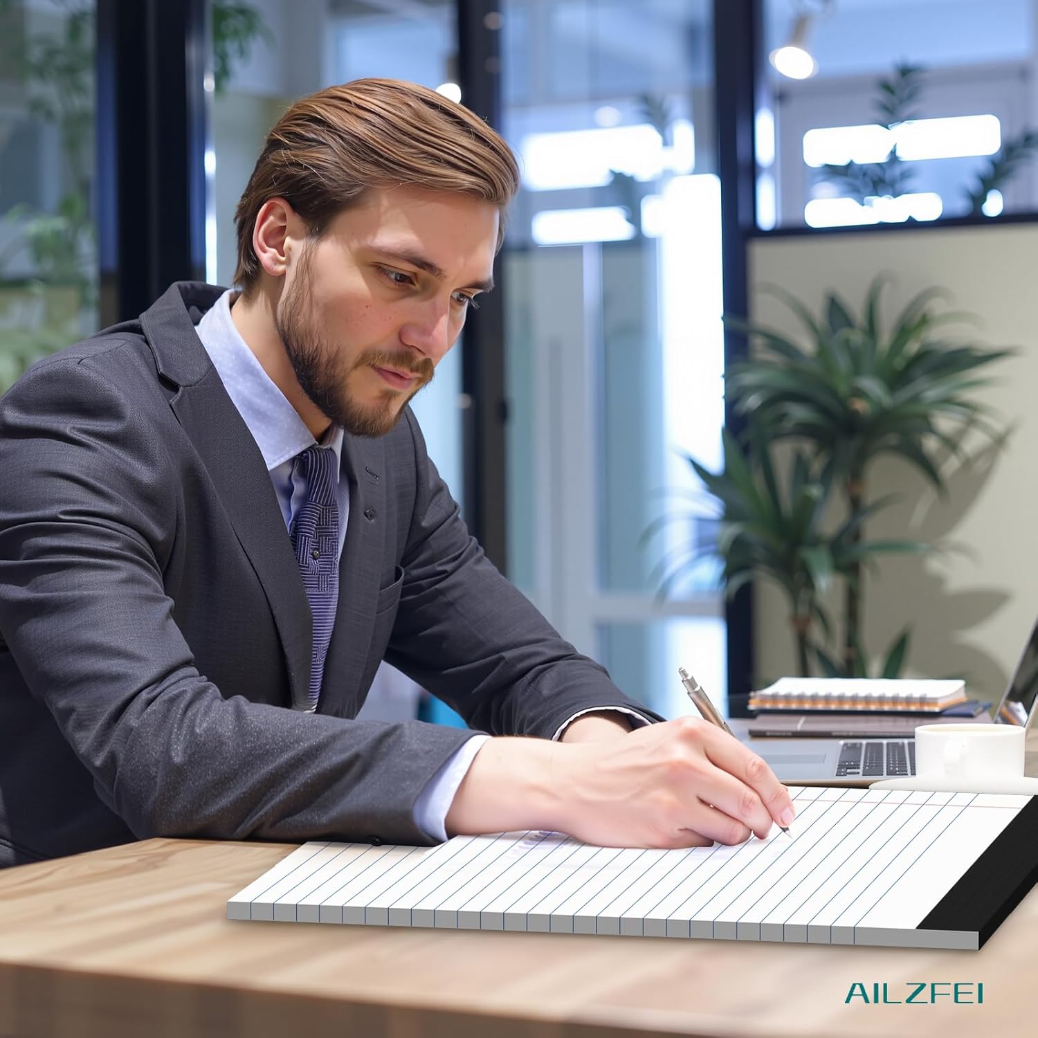 AILZFEI 300 Sheets White Legal Pads 8.5 x 11 Wide Ruled 6 Pack Notebook Paper Note Pad 50 Sheets per Notepad Perforated Writing Pad Study Back 8x11 Pads of Paper - Image 7