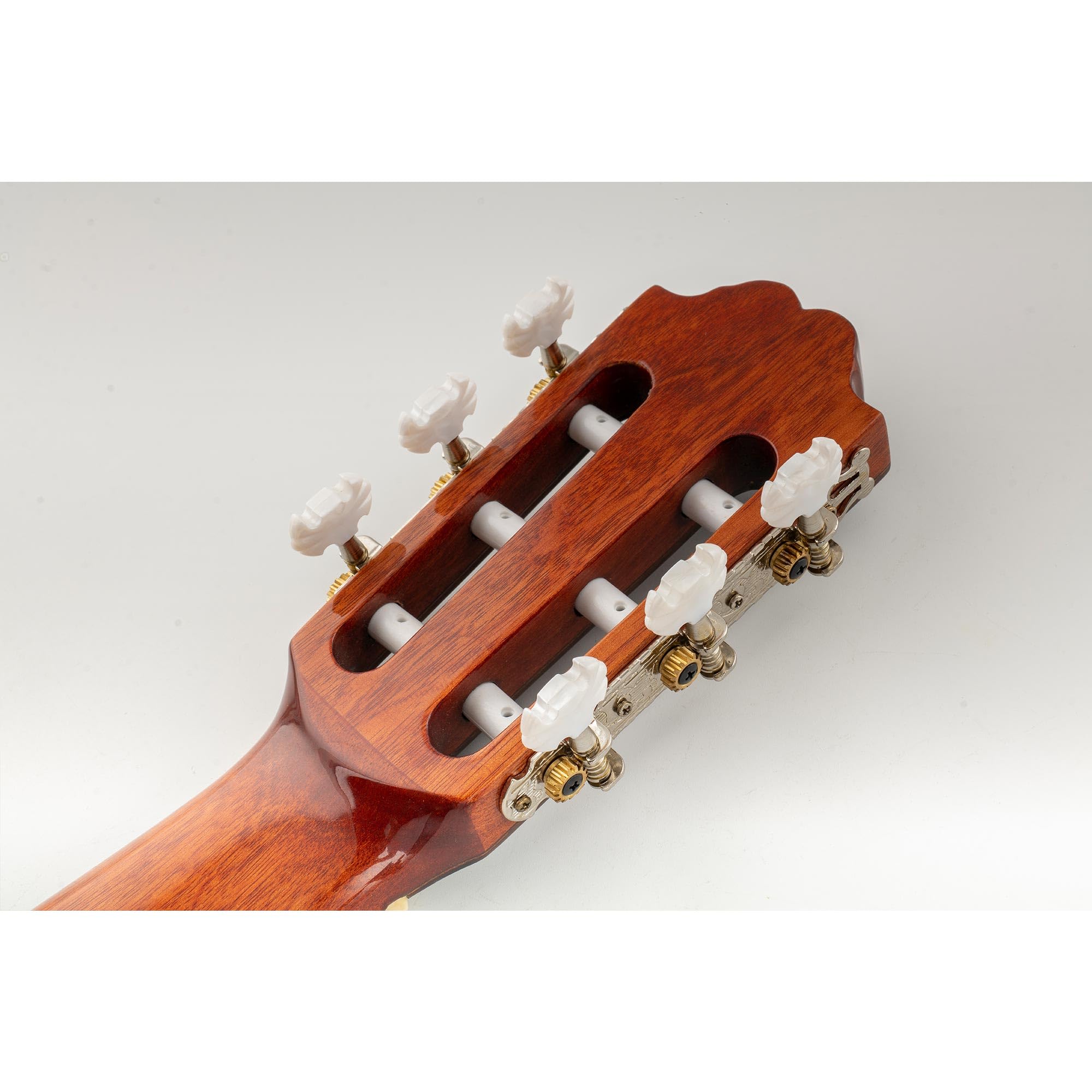 Musiclily Pro 3+3 Typ Lyra Klucze Gitaryowe Tunery Kołki do Strojenia do Gitary Klasycznej, Nikiel Motyl Główki