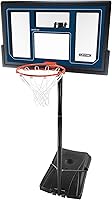 Lifetime 1529 Courtside 50" Shatterproof Portable Basketball Hoop - Height Adjustable 8-10 Ft, Slam-It Rim, Stable Base