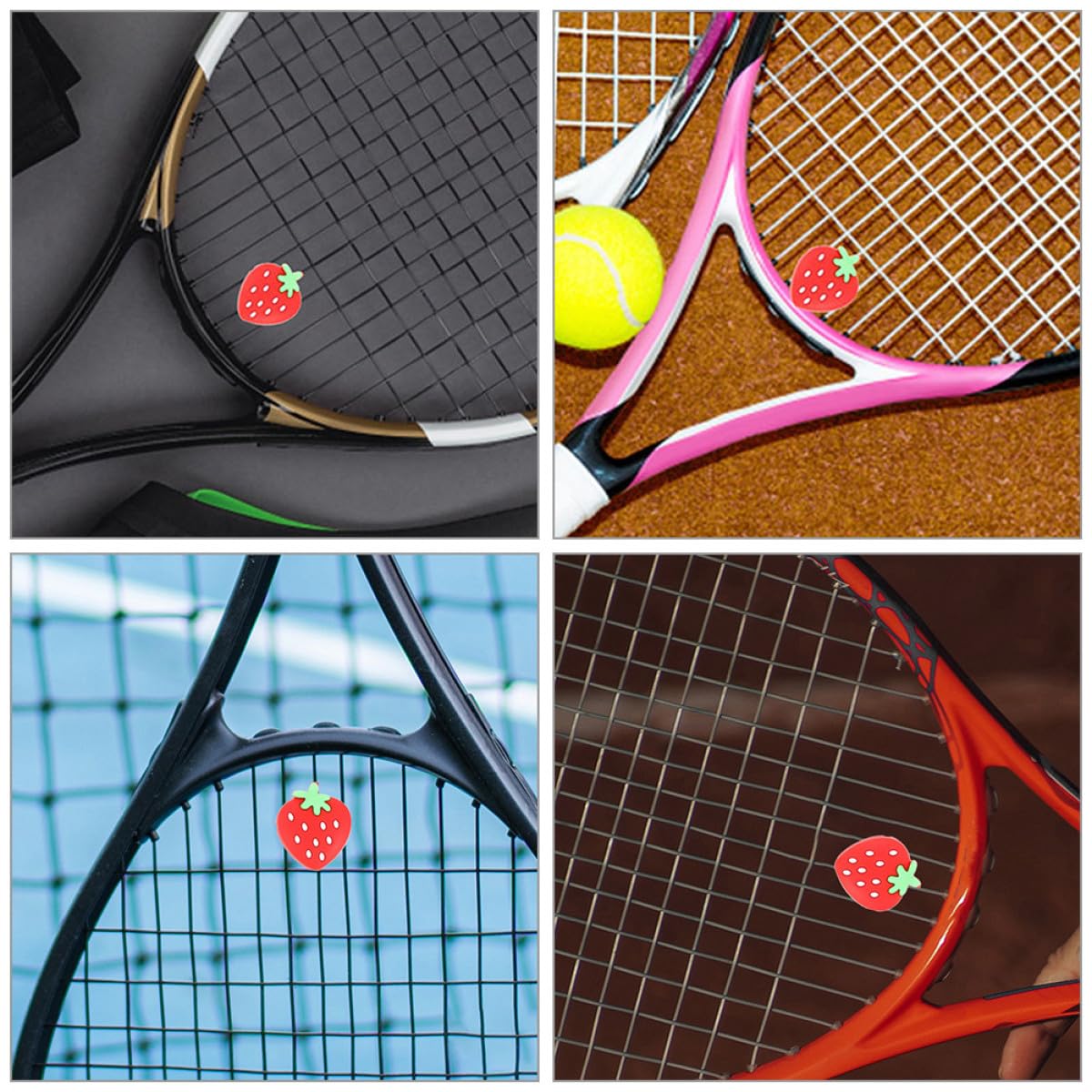 UPKOCH Amortiguador De De Tenis Amortiguadores para Raquetas De Tenis Divertidos Amortiguadores De Tenis Amortiguador De De Gel De Sílice