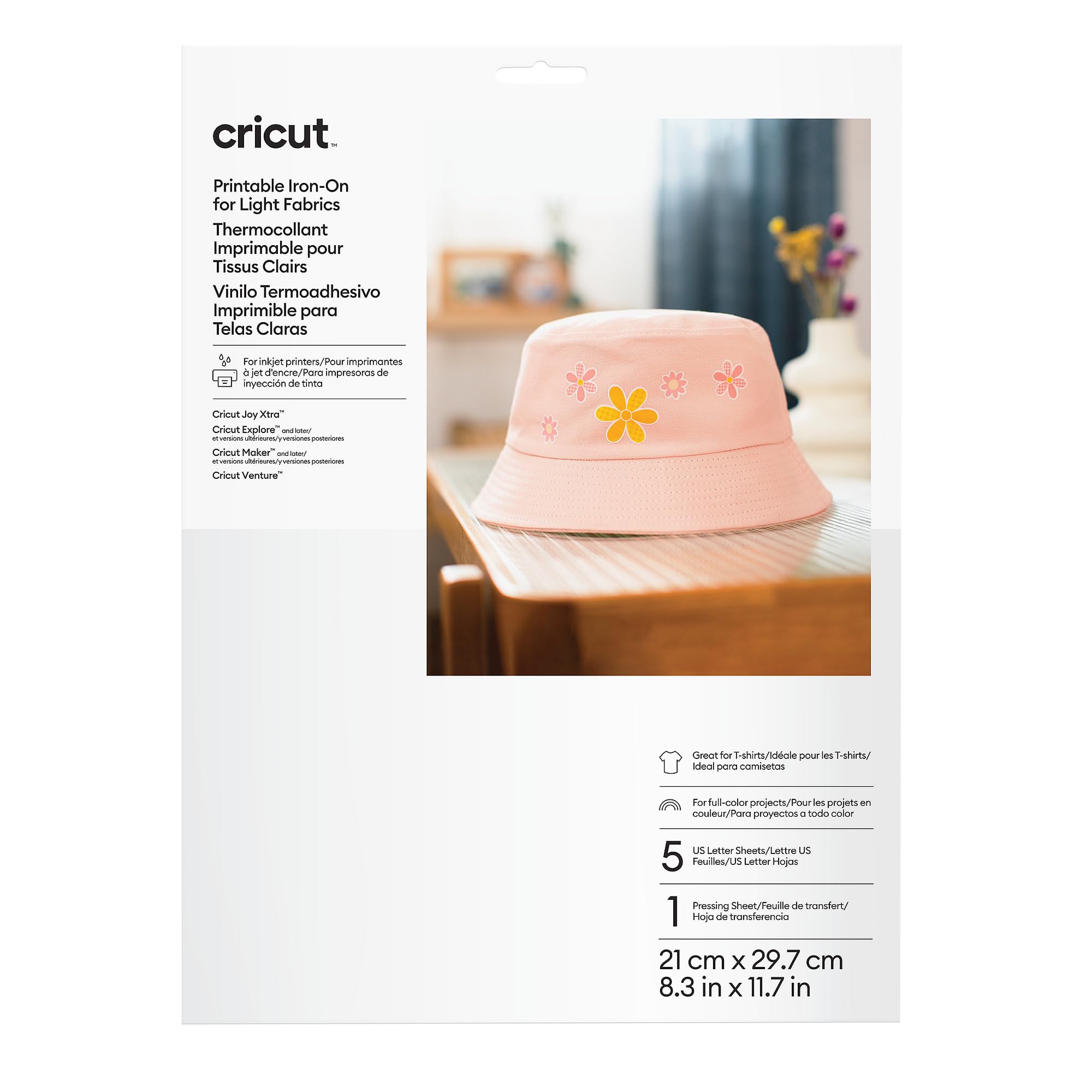 Cricut Printable Vinyl, 10 Sheets, Silver, A4 (21cm x 29.7cm) Maker Explore Joy Xtra Machines
