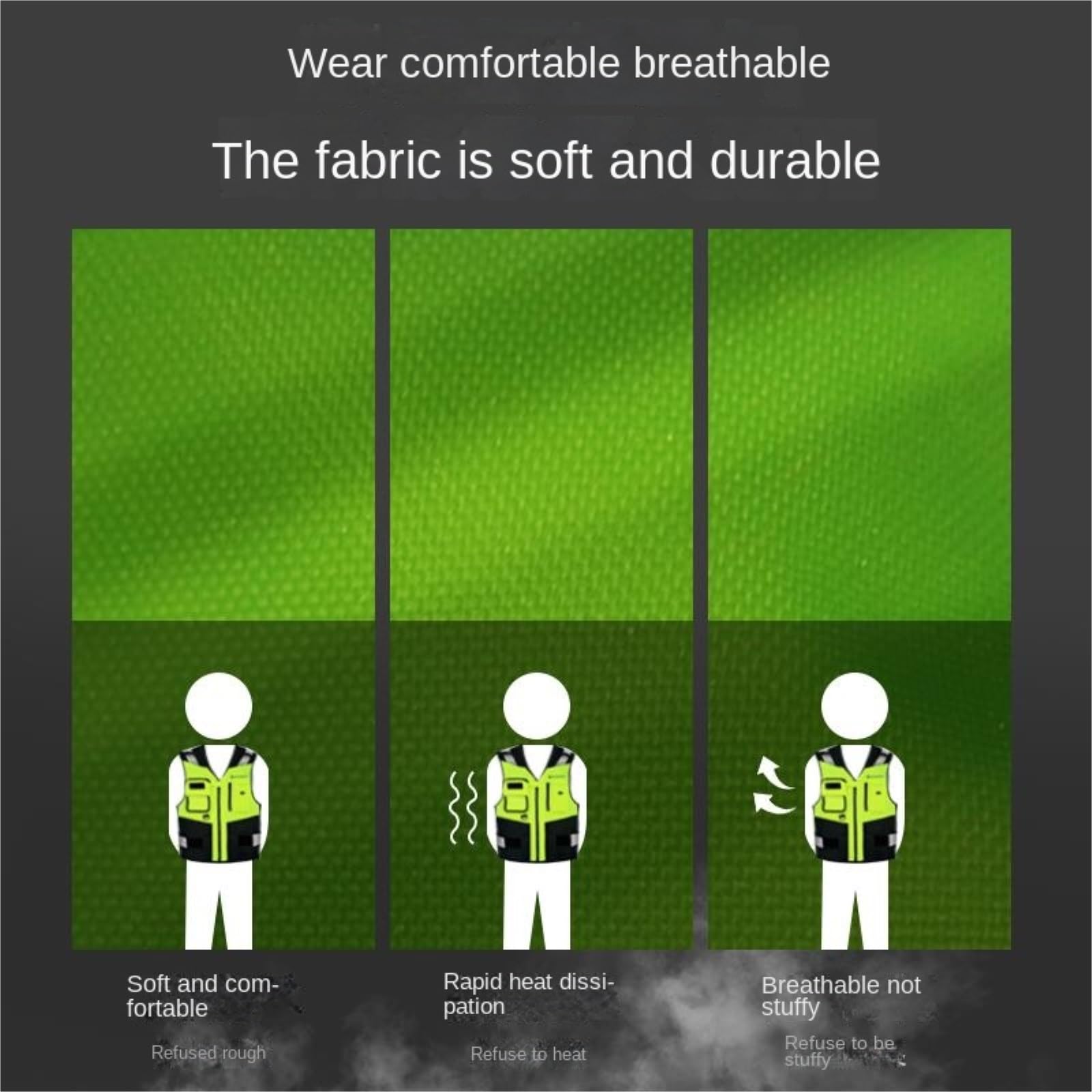 Chaleco Reflectante Multifuncional For Ciclismo: Seguridad Nocturna