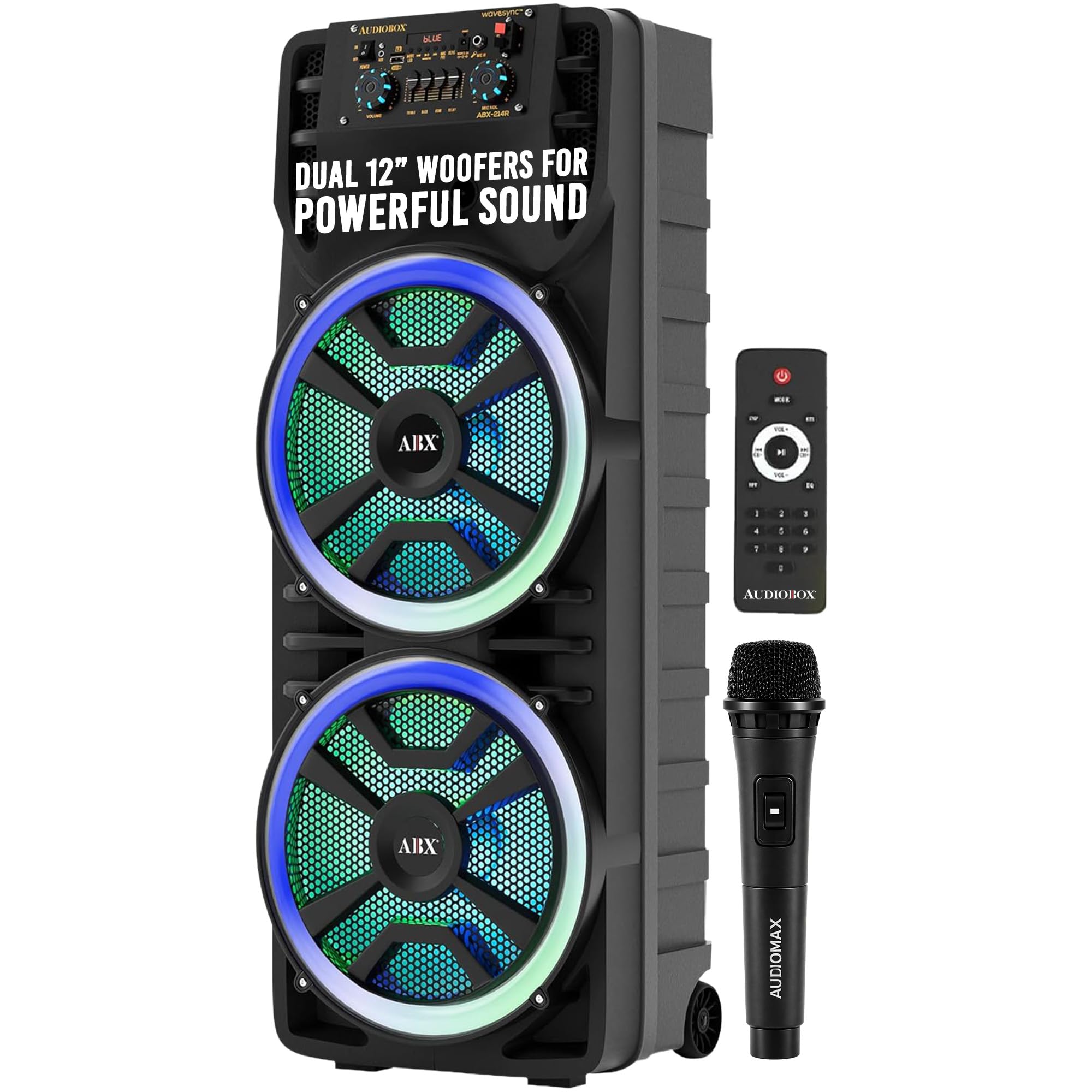 Amazon.com: Audiobox ABX-214R Portable Bluetooth Speaker Karaoke