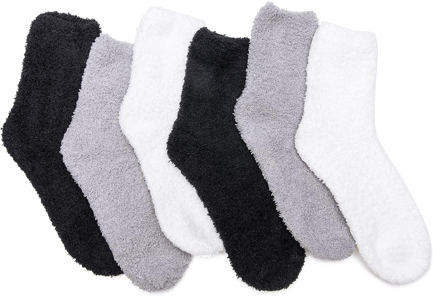Women's Cozy Fluffy Fuzzy Socks Plush Home Slipper Socks 5,6,7,8 Pairs