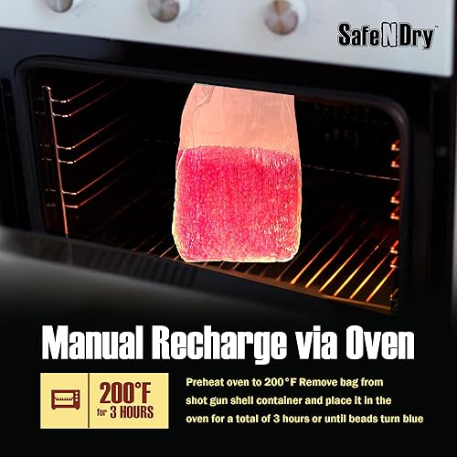 Miniatura 7 de Deshumidificador XL seguro para pistola  Absorbedor de humedad portátil, evita la corrosión, 15.87 oz reutilizable indicador de gel de sílice