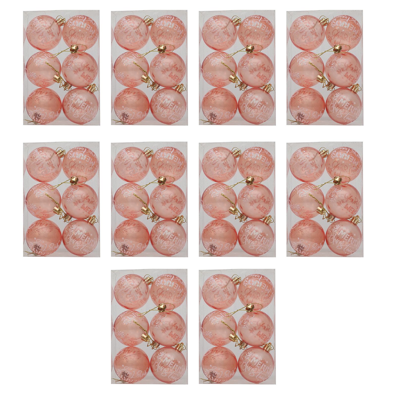 Xinsheinelry Of 10 Unique Transparents Christmas Tree Pendant Ornament Festives Hanging Baubles Stylish Holidays Home Decoration Wedding Christmas Accessories