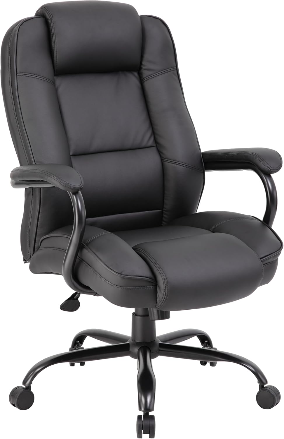 Boss Office Products Heavy Duty Executive Chair with 350lbs Weight Capacity in Black