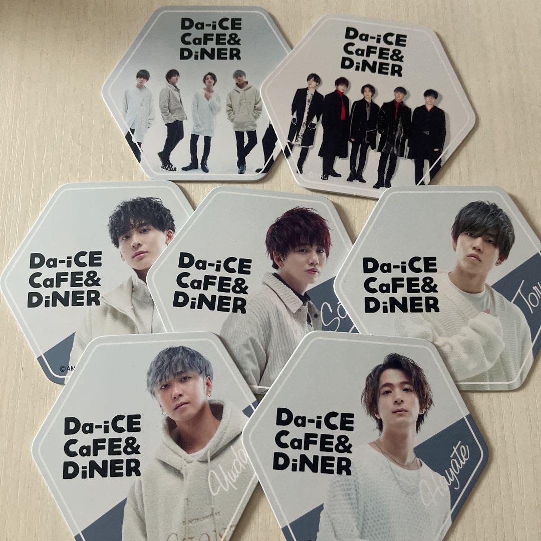 Da-iCE コラボカフェコースター Amazon.co.jp: ダイス Da-iCE 渋谷PARCO カフェ コースター