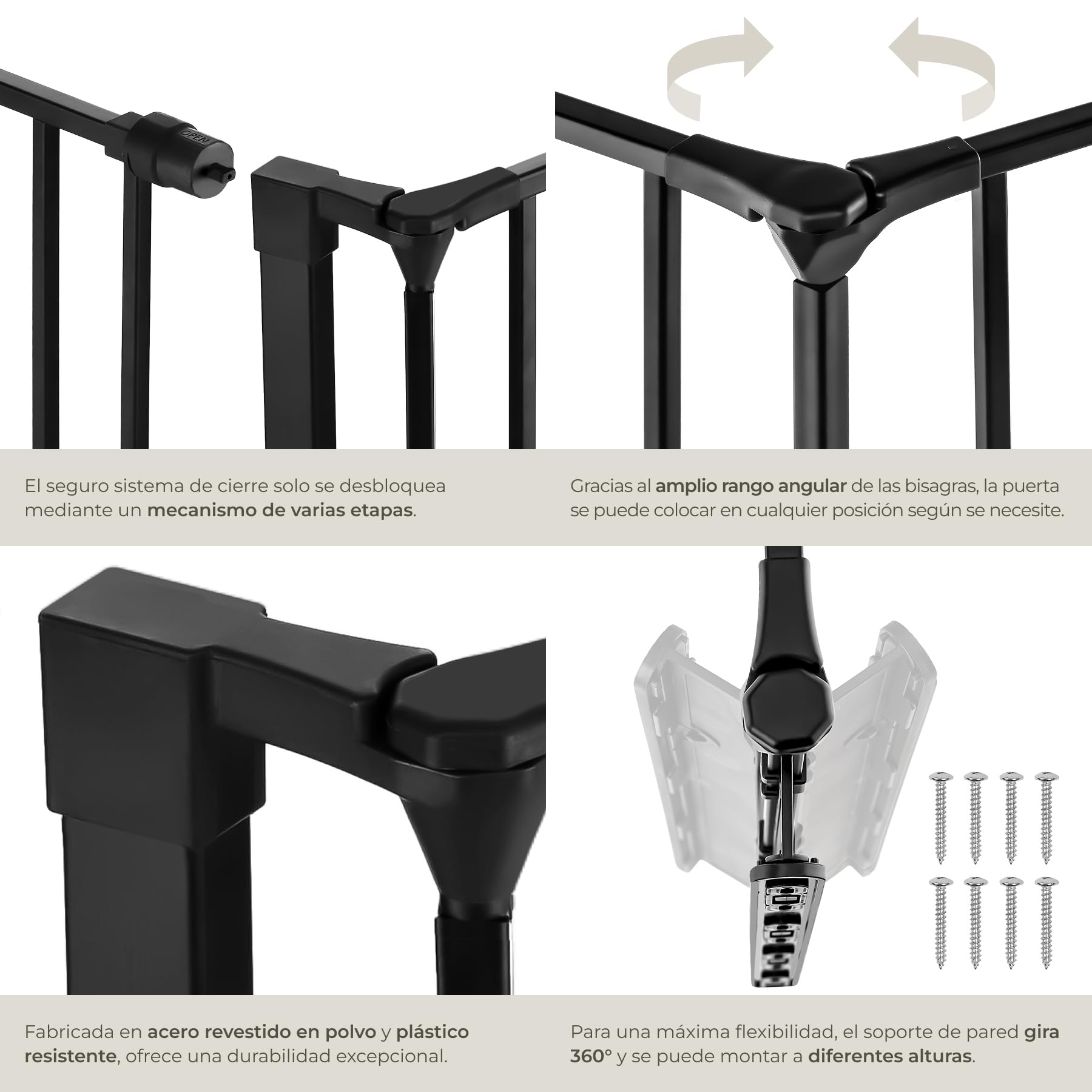 tectake® Salvachispas Chimenea Plegable, Protector Chimenea Niños, Valla Seguridad Infantil de 5 Elementos, Rejilla Chimenea Articulada, Barrera para Perros, Barrera Seguridad Niños - 290cm