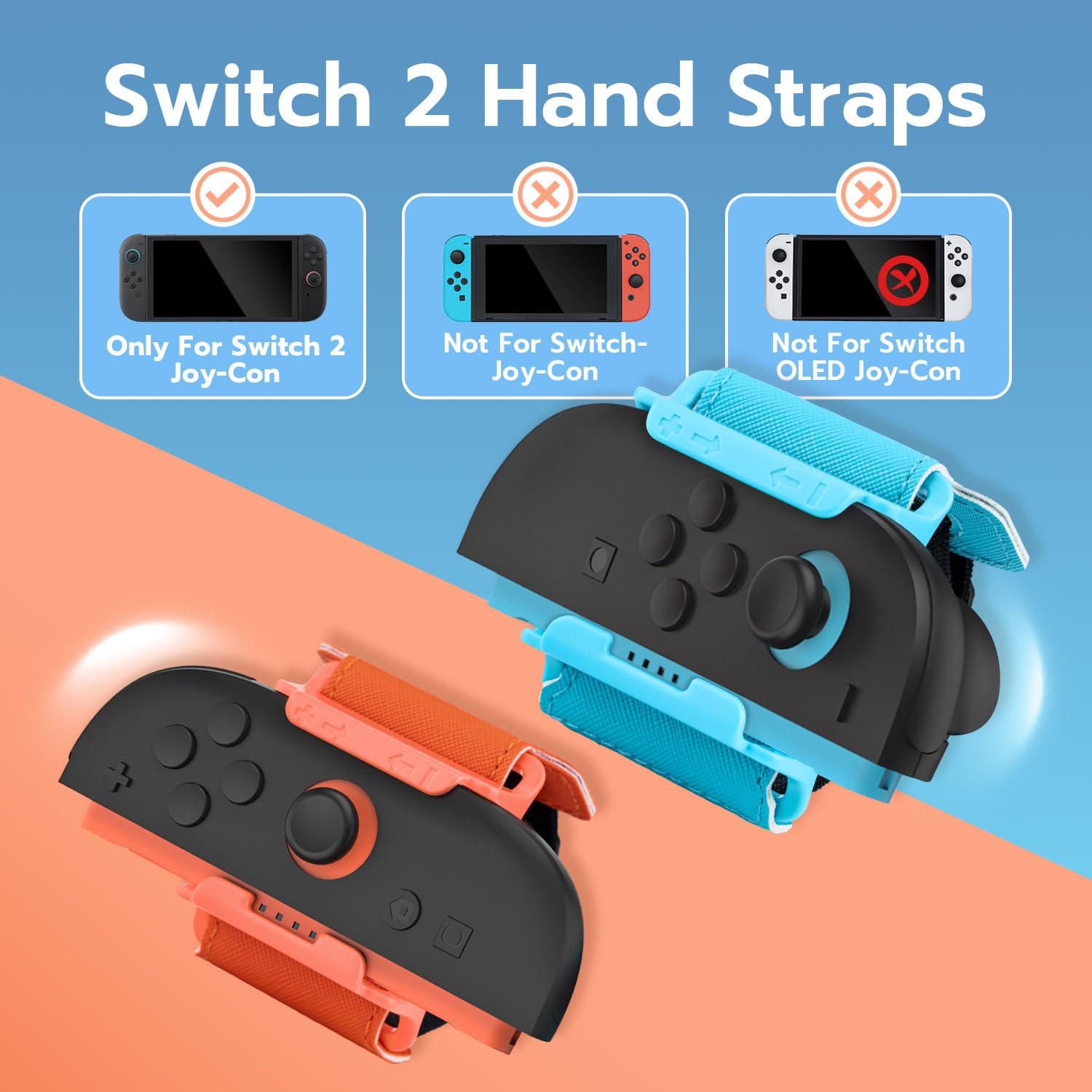 Tolesum Zestaw 2 opasek na nadgarstek Switch 2 Just Dance 2025, 2024, 2023 i 2022 Zumba Burn It Up,regulowany elastyczny,oddychający pasek na nogę, kompatybilnySwitch 2 JoyCon dla dorosłych i dzieci