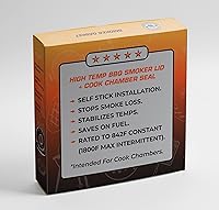 Vista 2 de Fireblack junta para barbacoa de grado profesional de 1/2 x 1/8 pulgadas, de 15 pies