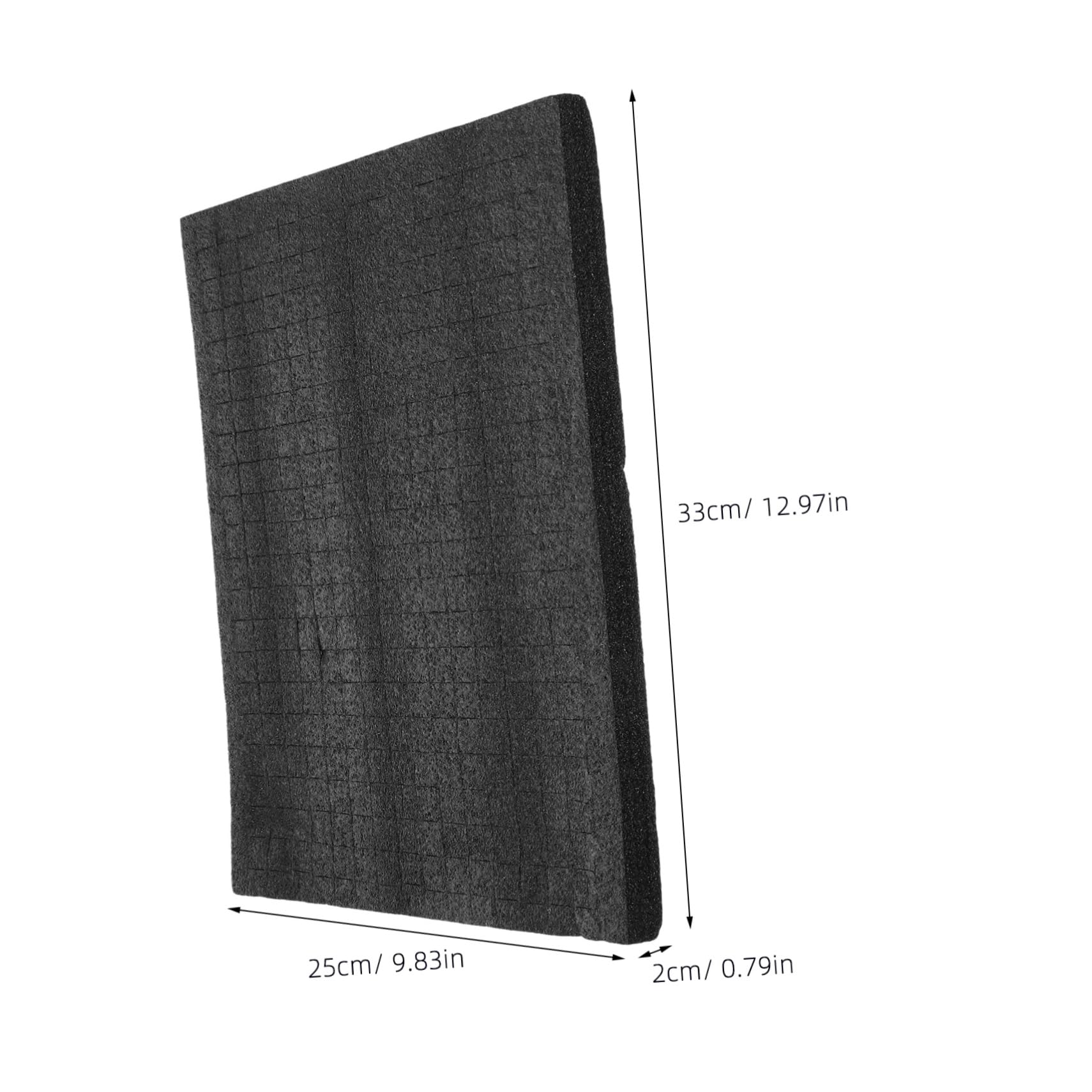 OFFSCH Interlocking Case Foam Black Storage Box Padding Foam Inserts for Tool Boxes 33x25x2cm