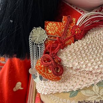 Amazon.co.jp: クサリビラ銀(ビラ簪) 市松人形かんざし(尺五用