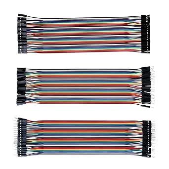 Gikfun 120pcs Dupont Wire Kit 20cm - 40pin Male to Female, Male to Male, Female to Female Multicolored Jumper Cables for Arduino Breadboard DIY Electronics Project EK8403