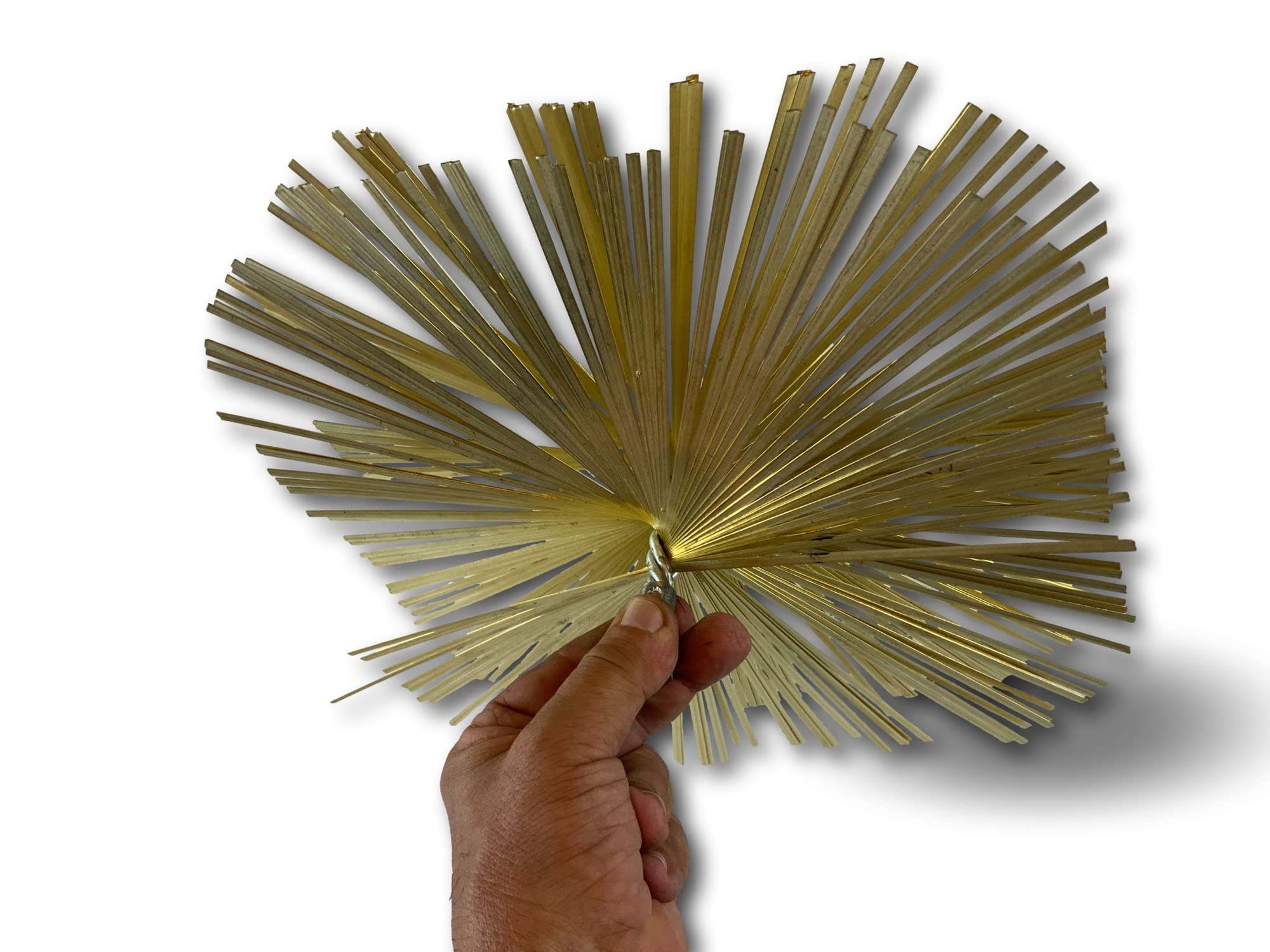 Cepillo de Acero Plano Cuadrado | 300 x 300 mm | Conector de Acero roscado M12*1,75 mm | Limpieza de conductos no revestidos | Chimeneas, calderas, Estufas, tuberías | Kibros 4EC30
