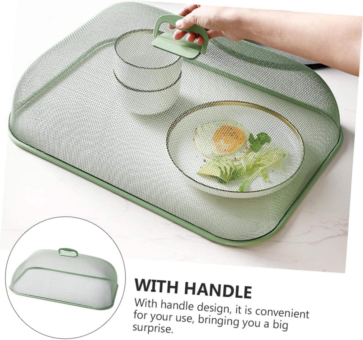 PRETYZOOM Mesh Food Cover Wire Mesh Screen Fly Vegetable Cover Iron Food Umbrella Kitchen Supply