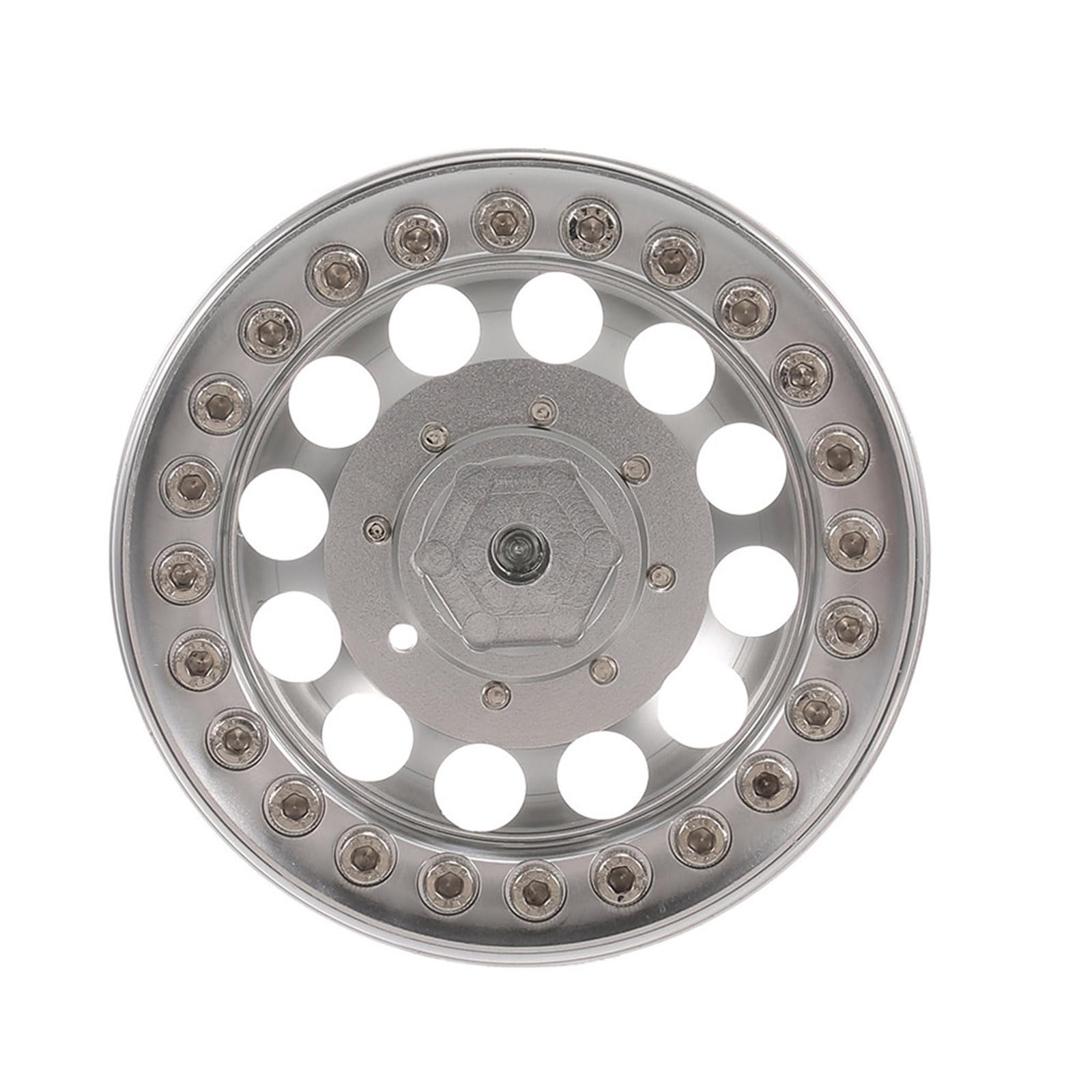 Lot de 4 jantes de voiture en métal 4,8 cm adaptées pour voiture à distance 1/10 modifiée