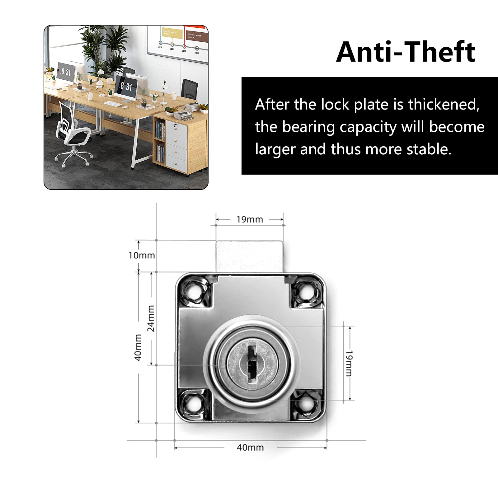 Cilindro In Ottone 70mm 35 35mm R13 Camma Corta Con 3 Chiavi Compresa Elettroerosione 31089285 - Foto 8