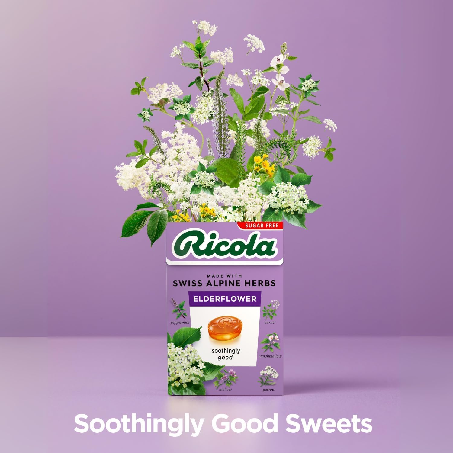 Ricola Swiss - Gotas de hierbas de saúco (45 g, 20 unidades)